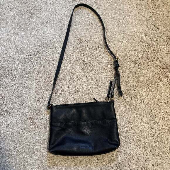 Fossil Handbags - Fossil Fiona Small Crossbody Bag in Black Leather